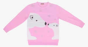 Jersey Navideño Mujer Osa Con Bebé Rosa Para Navidad - Christmas Day