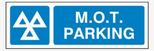 Mot Parking Sign - Polite Notice No Parking Please Keep Clear Thank You