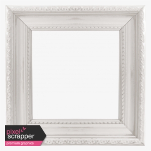 Shabby White Wood Frame - Digital Scrapbooking