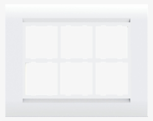 Woodik White Wood / Metal Box Plates 12 Module Plate - 12 Module Plate 8 X 6 White