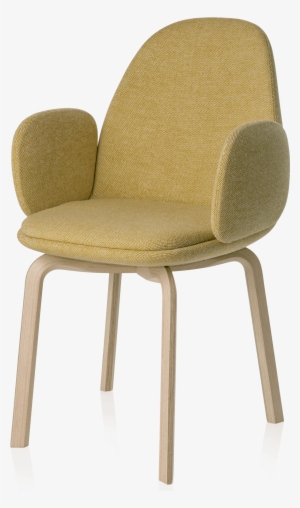 Sammen Armchair Jaime Hayon Wooden Legs Yellow - Sammen By Fritz Hansen