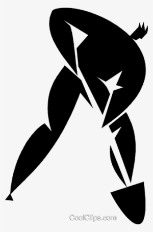 Cavando Um Buraco Pessoa Livre De Direitos Vetores - Clip Art