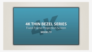 Severtson 4k Thin Bezel Series Fixed Frame Projector - Projection Screen
