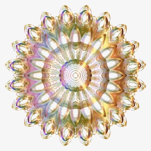 Mandala Gold Brooch Jewellery Circle - Transparent Background Gold Mandala Png