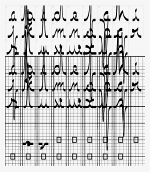 Font Characters - Ecg Font