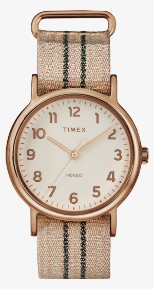 Weekender 38mm Metallic Striped Fabric Strap Watch - Timex Weekender