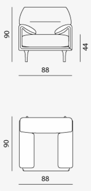Armchair High - Wing Chair