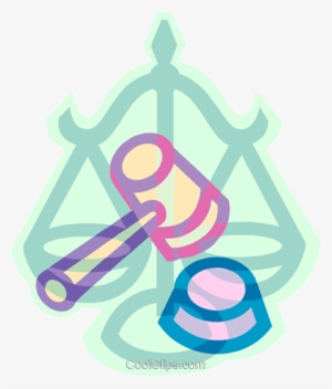 Martillo Y La Balanza De La Justicia Libres De Derechos - Justice