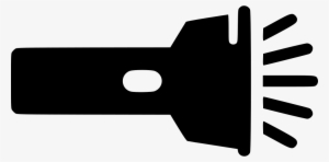 Flashlight With Beam - Icon