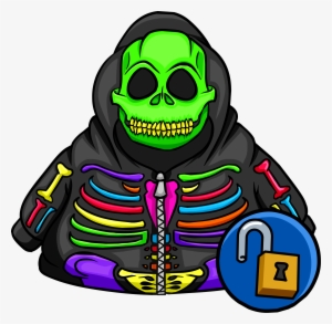 Neon Skeleton Hoodie - Club Penguin Code De Neon Skeleton