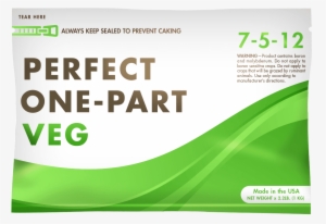 1-part Veg Perfect Grower Front Label - Perfect Grower