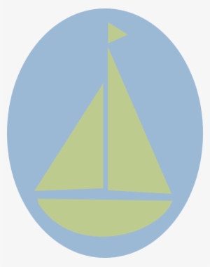 Sail Boat Green 2 - Clip Art