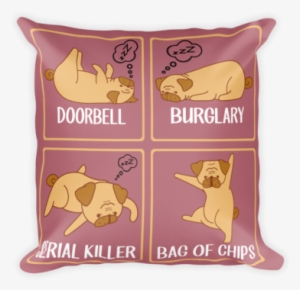 "bag Of Chips" Decorative Square Pillow Case With Stuffing - Throw Pillow