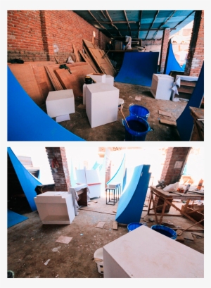 One Ramp Caught Fire And Exploded As A Bmx Rider Went - Floor