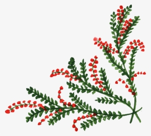 9 Flower Corner - Floral Corner Frame Png