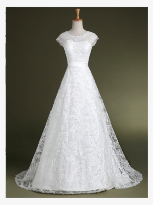 White Wedding Dress, Lace Wedding Dress, Lace White - Wedding Dress