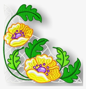 Flower Corners Borders And More - Flower