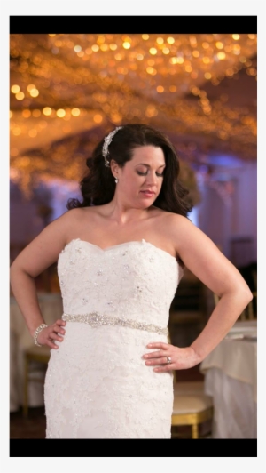 Strapless Lace Wedding Dress Detachable Sleeves - Wedding Dress