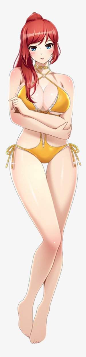 Nancy Gold Ring Swimsuit - Anime Swimsuit Png