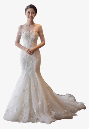 Wedding Dress 2018 New Autumn Bride Married Word Shoulders - Wedding Dress