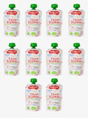 Packs Fresa Y Platano - Pouch De Fresa Y Platano Ecológico Smileat 100 G