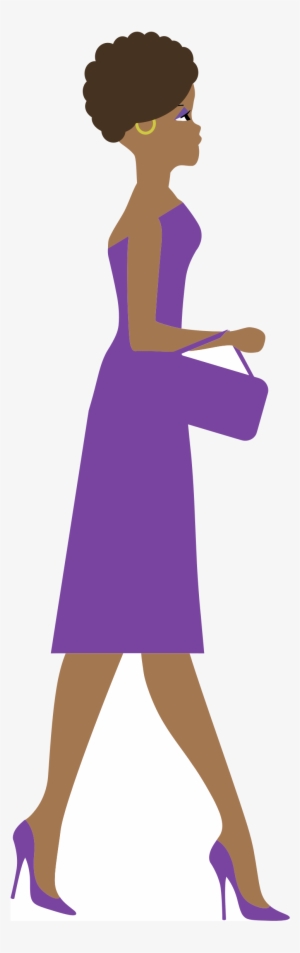 Big Image - Woman Side View Clipart