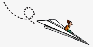 Fin De La Presentación - Avion Dibujo Papel