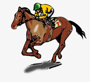 Medium Image - Kentucky Derby Horses Clip Art