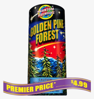 Golden Pine Forest Fountain - Jumping Jacks Fireworks