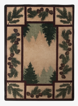 American Dakota Brown National Park Pine Forest Rug