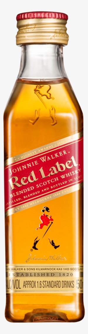 Johnnie Walker Red Label Scotch Whisky 50ml Bottle - Johnnie Walker Red Label 5cl