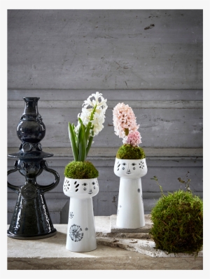 Flowerhead Hyacinth Vase White H15 Flowerhead - Hyacintvase