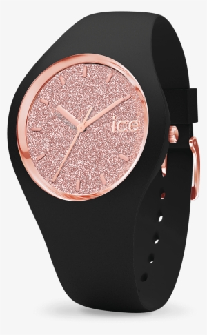 Ice Glitter - Black Rose-gold - Ice Watch Mit Glitter