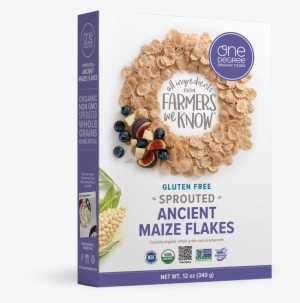 Sprouted Ancient Maize Flakes - One Degree Organic Foods Veganic Sprouted Ancient Maize