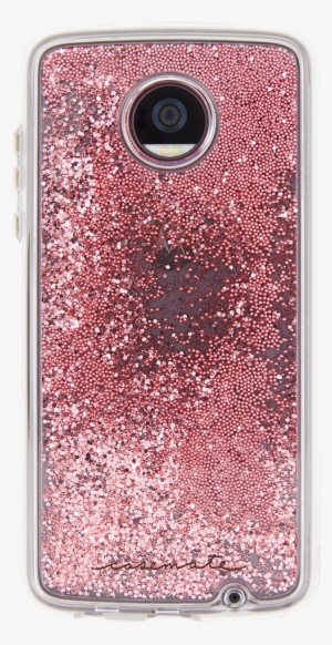 Waterfall Rose Gold Case For Motorola Moto Z2 Play,