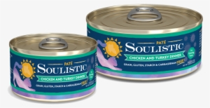Soulistic Pates Chicken Turkey Lg Sm Cans V1r1 - Chicken As Food