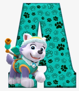 Paw Patrol Alphabet 001 - Letra E Patrulha Canina