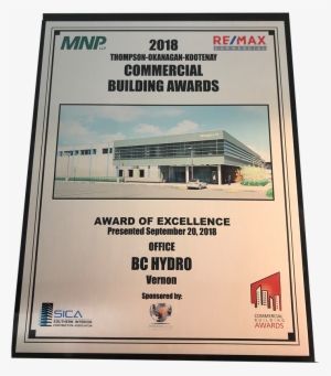 Bc Hydro, Vernon, Commercial Building Awards, Award - Fresh Awards