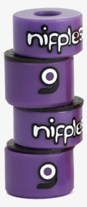 Orangatang Nipples Medium - Orangatang Bushings - Purple Nipples
