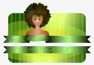 Wrapping Paper Afro Girl Border Xmas Christmas 999px - Vetor Mulher Negra Png