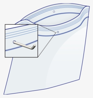 9 X 12, 2 Mil Clear Recloseable Bags Hang Hole - Poly Bag With Grommet