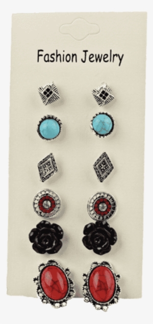 Zaful 6 Pares De Pendientes De Perno Surtido De Boho