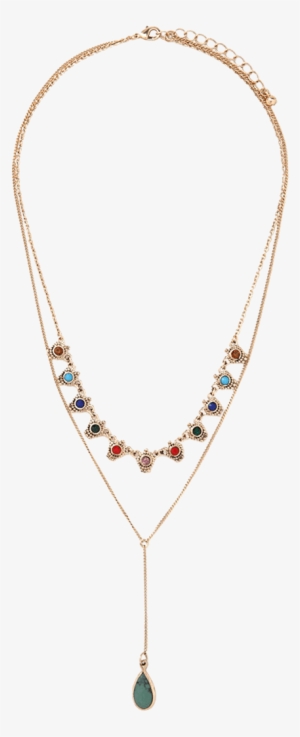 Collar De La Gota De Agua En Capas Elegante - Necklace