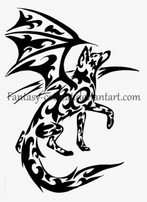 Picture Freeuse Download Winged Wolf Flowers And - Wolves With Wings In Black And White Easy To Draw