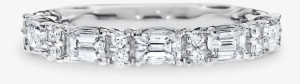 Baguette And Round Brilliant-cut Diamonds Shine In - Brilliant