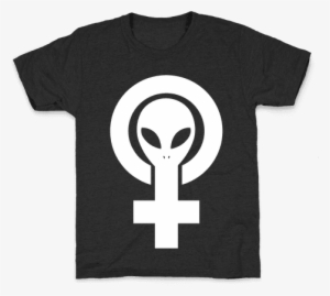 Alien Feminist Symbol Kids T-shirt - T-shirt