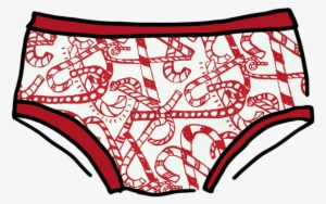 Women's Hipster Candy - Candy Cane