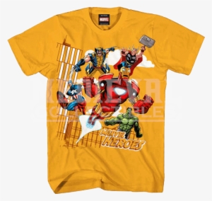 Junior Marvel Heroes T-shirt - Ptx T Shirts