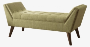 Modern Sofa Bench With Loose Tufted Cushions Having - Bench Fabric