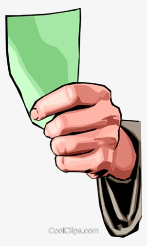 Hand Holding Money Royalty Free Vector Clip Art Illustration - Mao Segurando Dinheiro Png